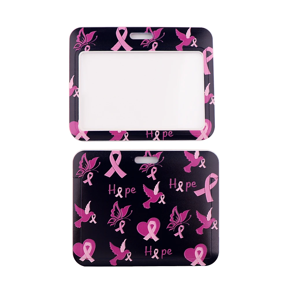 Брелок CB638 с розовой лентой для контроля рака груди держатель карт удостоверения