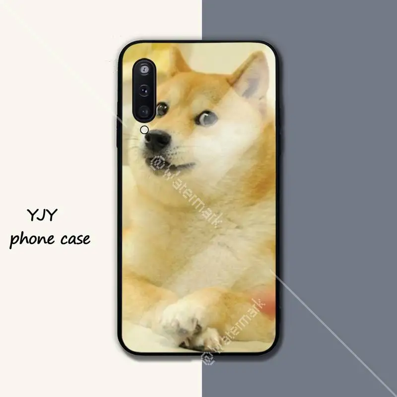 Yinuoda Doge Meme Kabosu black soft phone case cover for Samsung galaxy M 30S A6 A7 2017 2018 A10 A20 E A30S A40 A50 A70 A80 | Мобильные