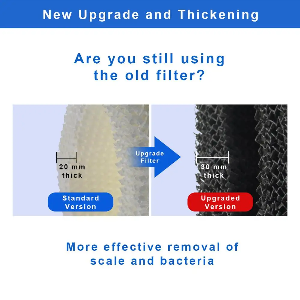 6 шт. фильтры для увлажнителя воздуха запчасти фильтр бактерий весы увлажнитель