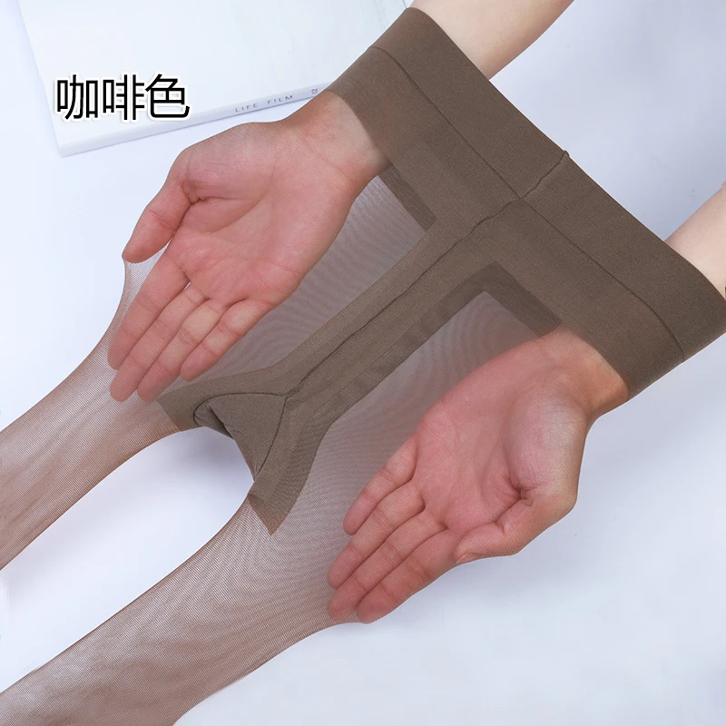 Прочные 10D колготки телесного цвета летние ультратонкие женские с защитой от