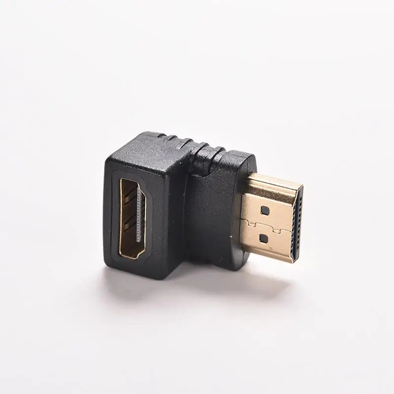

Right Angle HDMI-compatible V1.4 A Male to HDMI V1.4 B Female Gold Plated Cable Adapter 90 Degree HDTV 1080P Cable Connector