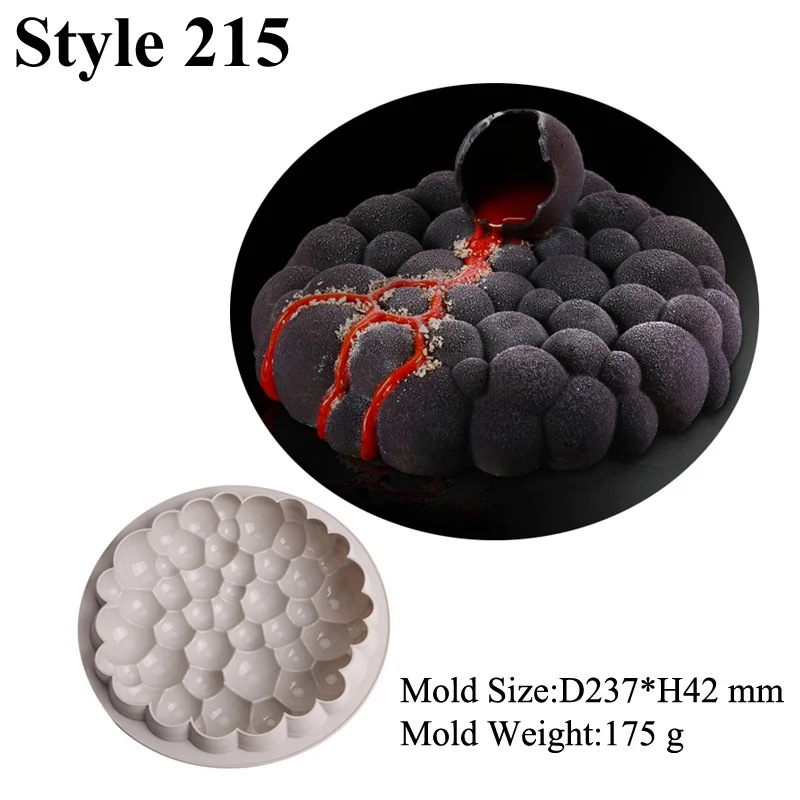 

SHENHONG 25 Types Mousse Cake Set Non-Stick Silicone Molds Decorating Tools Party Dessert Baking Mould Kitchen Pastry Bakeware