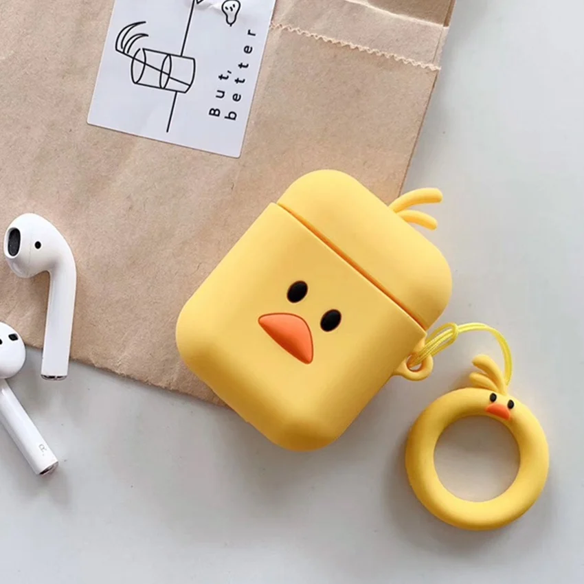 K7 Чехол для airpods 2 airpods с милым рисунком и кольцом для ключей, аксессуары, защитный силиконовый чехол для air pods, беспроводная Крышка для наушников - Цвет: K7