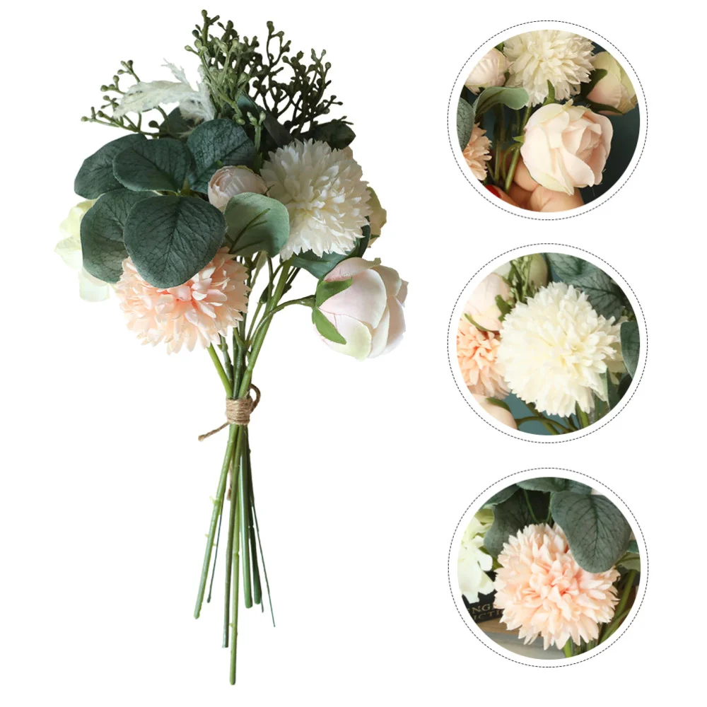 

1pc Simulation Flower Decor Artificial Flower Ornament Fake Flower Bouquet Decor