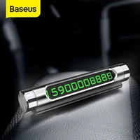 baseus temporary car parking card phone number card plate telephone number car park stop in car styling automobile accessories