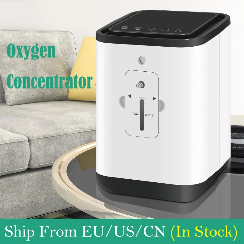 

Oxygen Concentrator 1-7L/min Adjustable Low Operate Noisy Atomized Oxygen Generator Machine AC110V AC220V In Stock