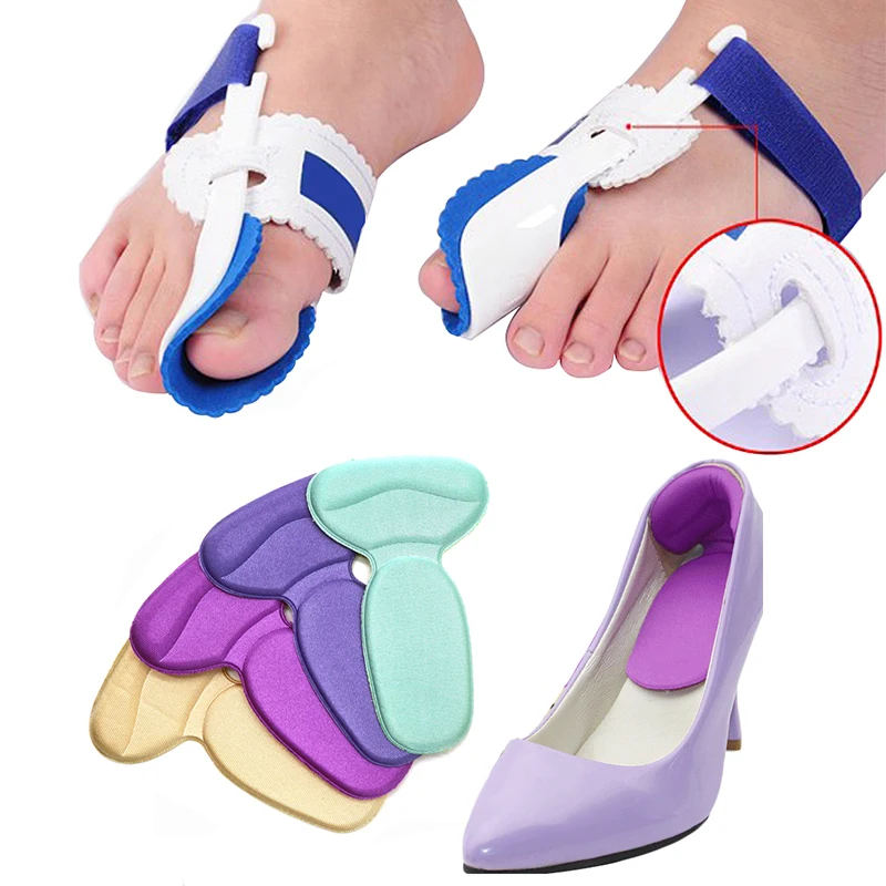 

2pair Orthopedic Hallux Valgus Correction Splint Big Toe Separator Bunion Corrector Straightener Foot Care Tool for Pedicure