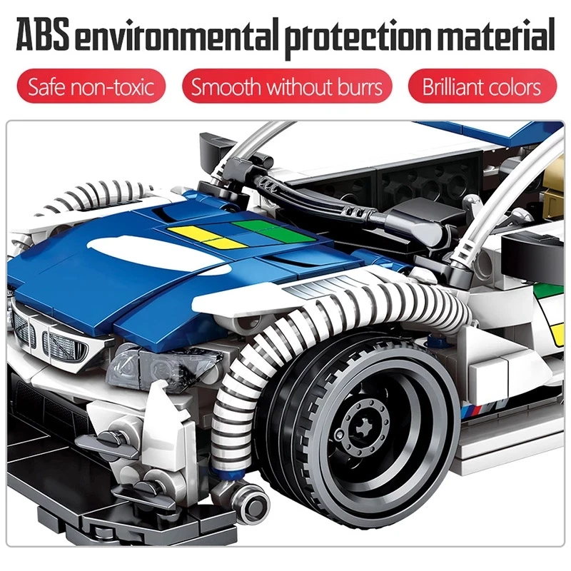 

City Racing Sports Vehicle Technic Car Bricks Children Toys Birthday Gifts Supercar Funcation Model Bricks Toy for Boys