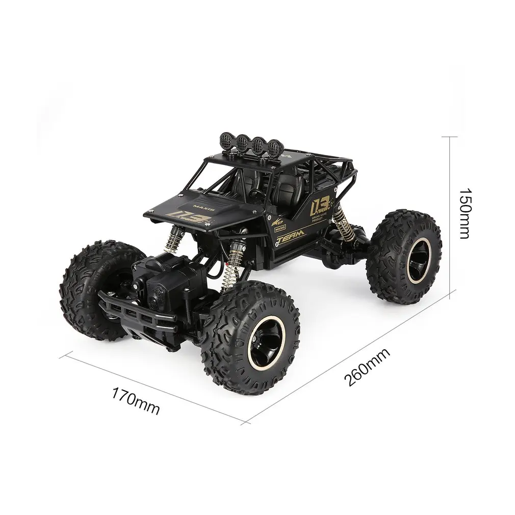 1/16 2 4 GHz сплав корпус Rock Crawler 4WD двойные двигатели внедорожный пульт