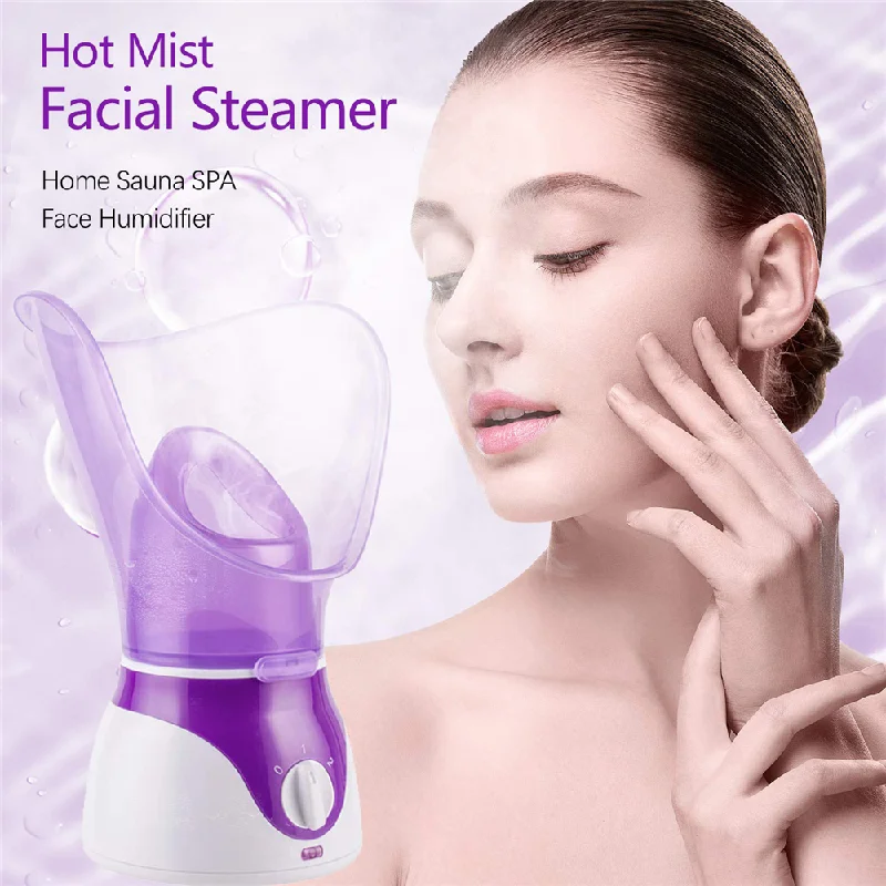 Facial Steamer Sauna SPA Skin Moisturizing Pores Deep Pore Cleanse Hot Mist Face Steamer Humidifier Hydrate Sprayer Skin Beauty face hair steamer humidifier for facial sauna hot mist moisturizing clear blackheads acne removal skin care face atomizer