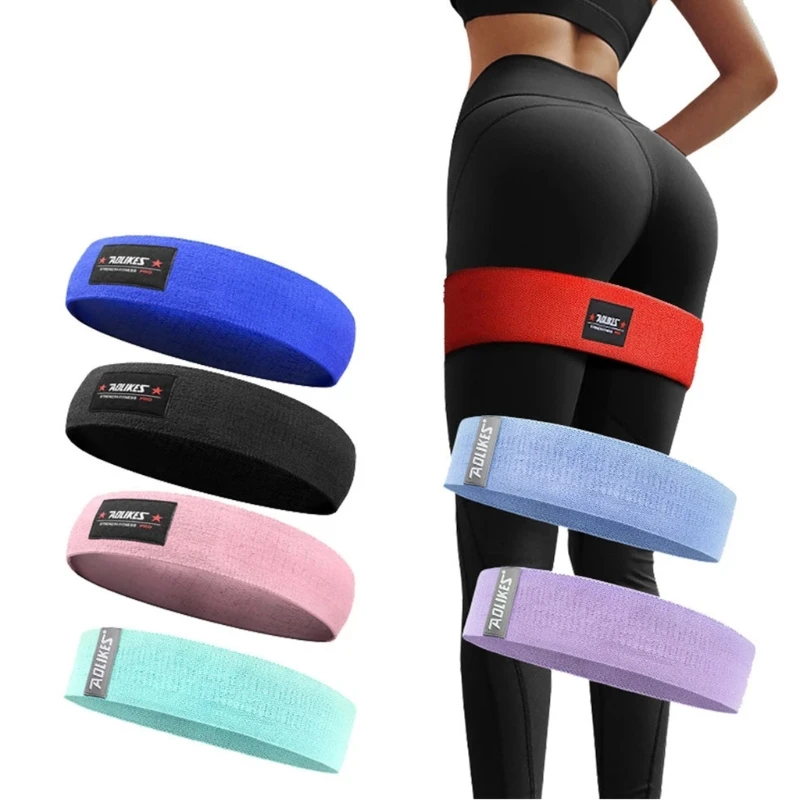 

1 Pc Squatting Resistance Bands Fitness Bands Non-slip Unisex Booty Hip Circle Loop Resistance Band Elastic Bandas