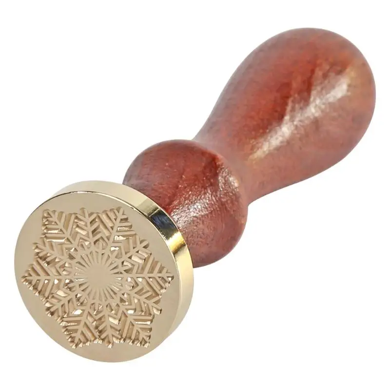 Ретро латунная картина снежинка ручной работы восковая уплотнительная