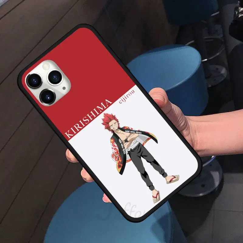 

New My hero academia Kirishima Phone Case for iPhone 11 12 pro XS MAX 8 7 6 6S Plus X 5S SE 2020 XR Soft silicone