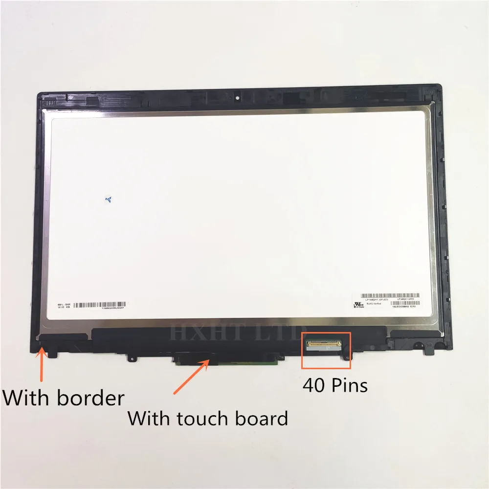Оригинальный 14 &quotдля Lenovo X1 Yoga 1st Gen сенсорный ЖК-экран 01AY702 PN 00UR191 01AY703 00UR190 00UR192 FHD QHD