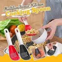 kitchen multifunctional grinding cooking spoon mashing and draining colander grinding ginger garlic spoon fruit vegetable tools