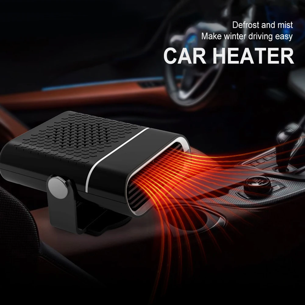 

Warm Car Heater Fan 12V/24V Auto Windshield Defogger 360 Degree Rotation 2 Modes Winter Heating Windshield Defroster Defogger