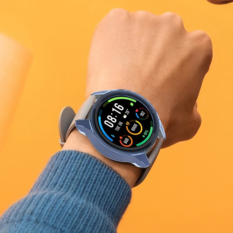 Защитный чехол из ТПУ для цветных спортивных смарт-часов XiaoMi Mi Прозрачный