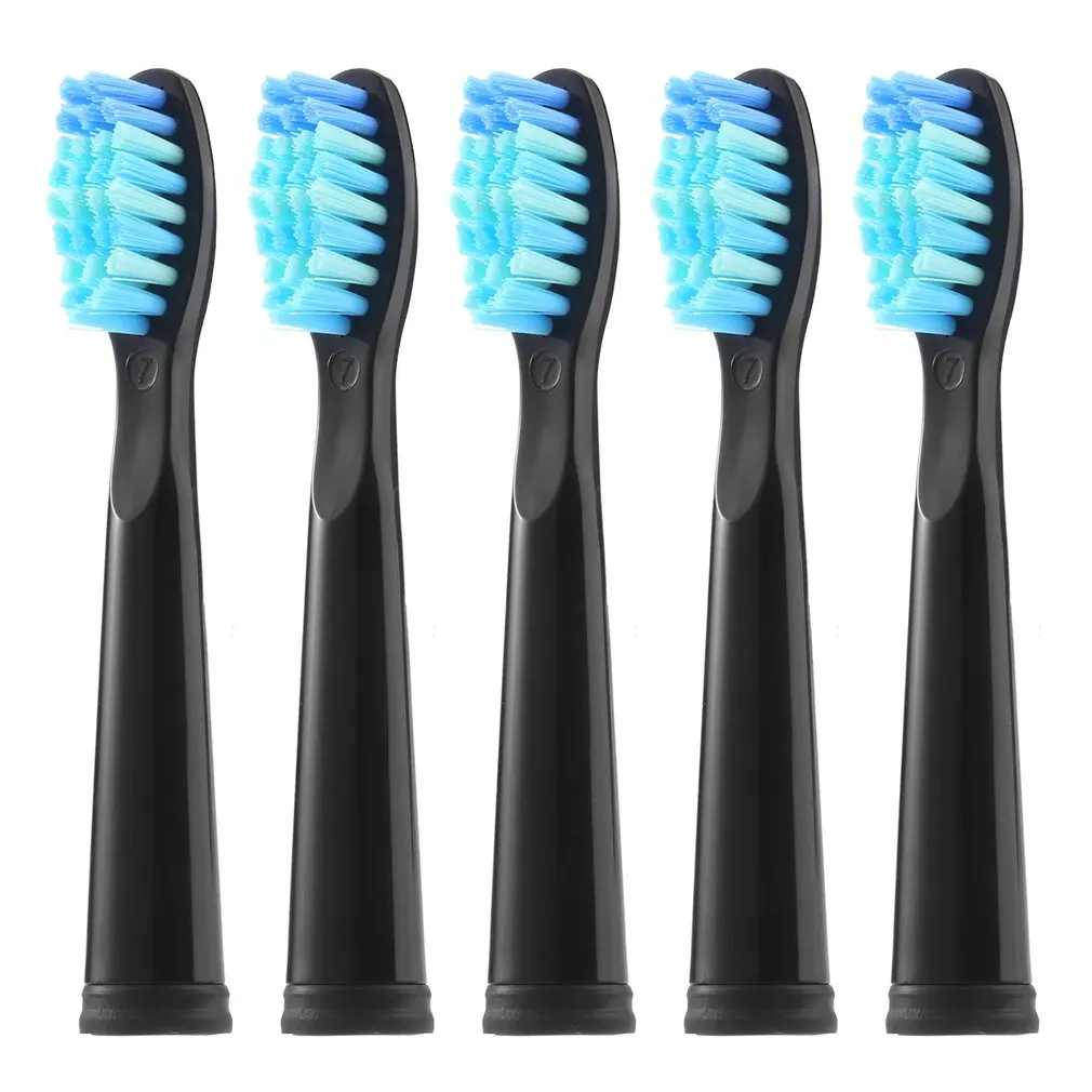 

Teeteck 5PCS Waterproof Soft Nylon Bristle Replacement Heads for Electric Tooth Brush Nozzle Teeth Care Accessories Brush Head