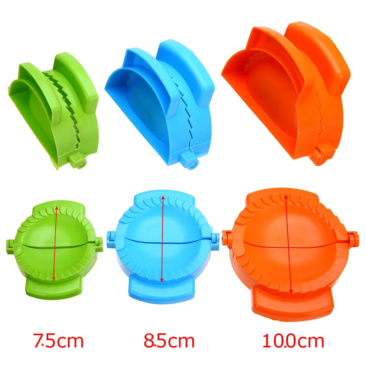 3Pcs Colorful Dumpling Mould Empanada Meat Dough Press Molds Maker DIY Kitchen Baking Tool New | Дом и сад