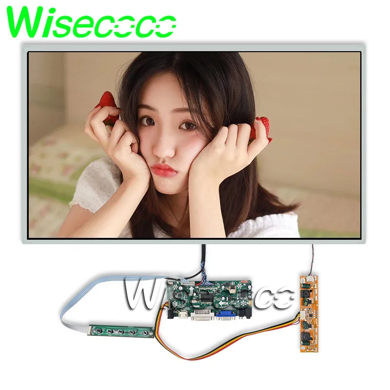 

Wisecoco Lcd Screen 23.8 Inch FHD IPS 1920x1080 Display Desktop Monitor VGA DVI LVDS Driver Board 60HZ