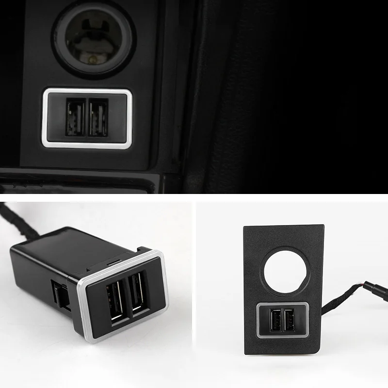 

Car Charger Dual USB Ports Phone Quick Charge DVR Adapter Plug & Play Cable for Skoda Kodiaq 2017-2020
