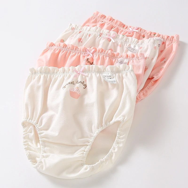 3 шт./лот Нижнее белье для девочек хлопковые детские трусы с мультяшным принтом