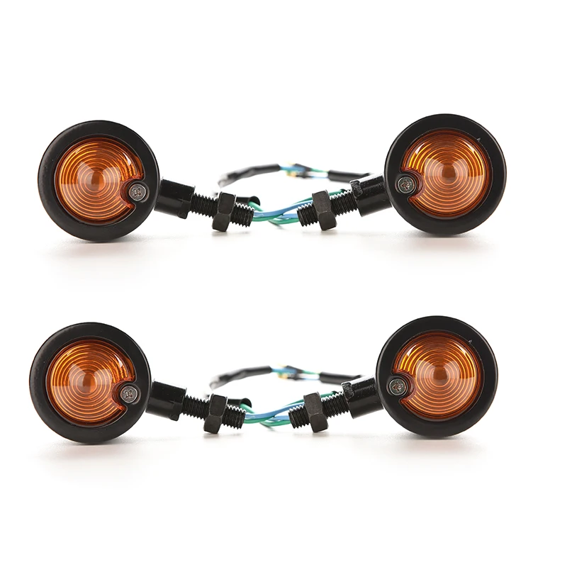 

1 светодиодный поворотный сигнал для мотоцикла, Желтый Световой индикатор для Harley