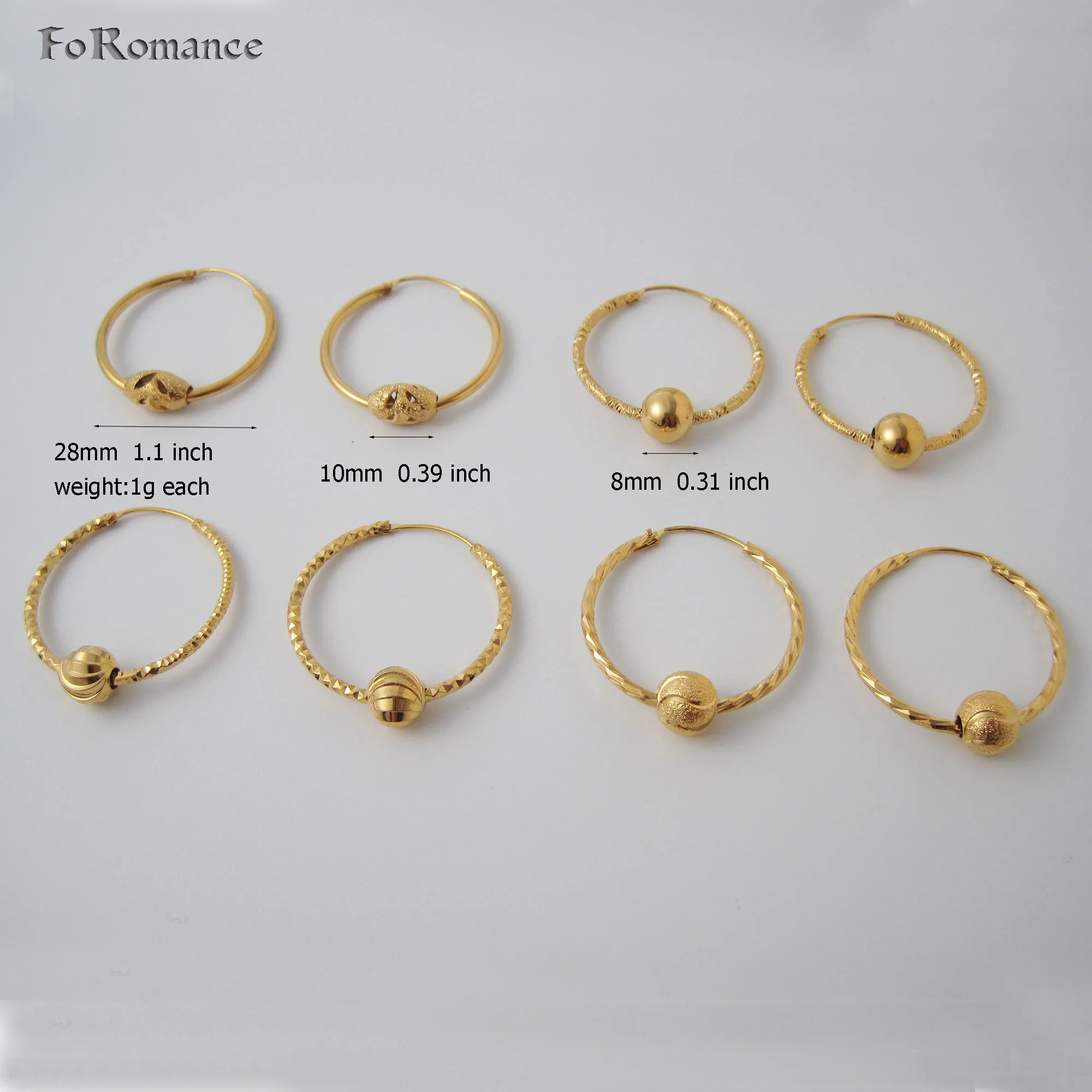 Серьги-кольца в гавайском стиле с четырьмя узорами Ширина 28 мм 1 дюйма | Украшения