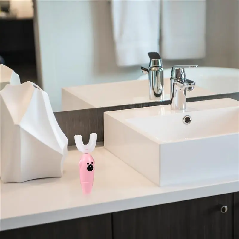 

1 set of Tooth Cleaning Device Electric Toothbrush U-shape Toothbrush for Home Children