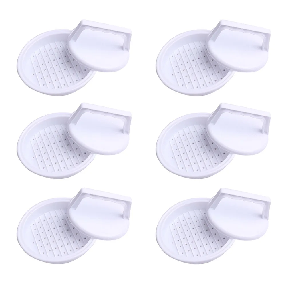 

6pcs Cutlets Press Mold Meat Press Tool DIY Burger Patties Maker for Home Kitchen
