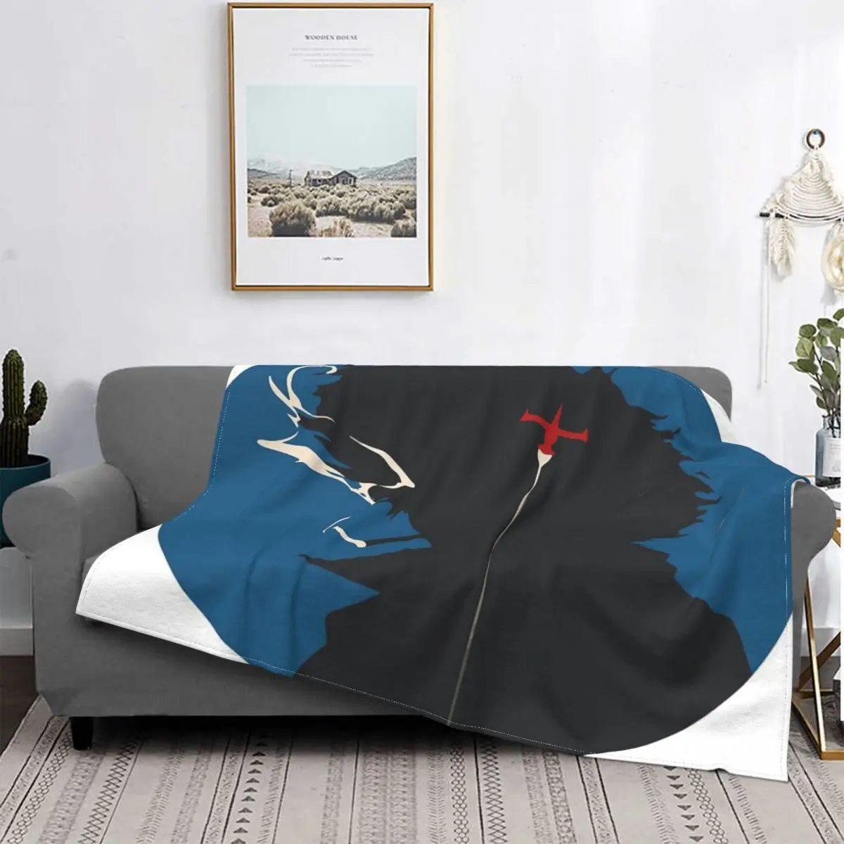 

Спайк Шпигель-Manta de Cowboy Bebop, для cama colcha, Edredon a cuadros, женский, Капучинатор, alfombra de oration I
