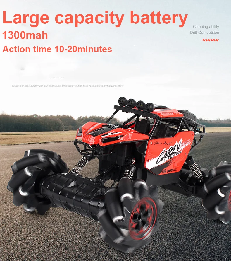 2,4 ГГц 4wd rc автомобиль горизонтальный Вождение внедорожный пульт дистанционного управления автомобиль 1:16 трюк Дрифт альпинистский автомобиль