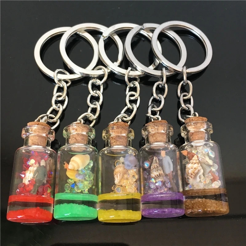 Брелоки с подвеской в виде пейзажа кристаллами искусственное оформление