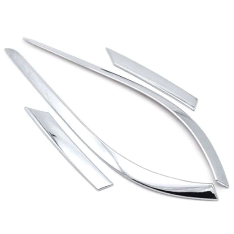 Автомобильный Стайлинг задние фары Рамка для украшения бровей Наклейка Abs хром