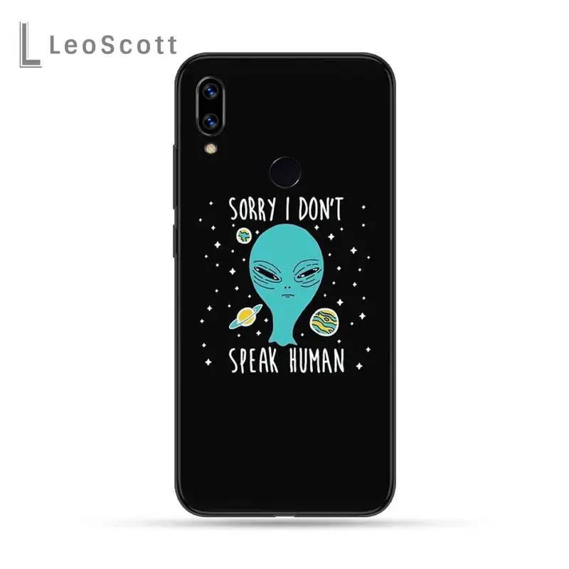 

Aesthetics Cute Cartoon alien space Phone Case For Xiaomi Redmi Note 4 4x 5 6 7 8 pro S2 PLUS 6A PRO