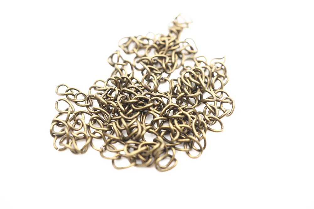 antique bronze chain 50 шт., 6 цветов, удлинитель колье удлинитель браслета, удлиняющие хвосты, сделай сам, для рукоделия, для изготовления ювелирных изделий, подходящие разъемы HK021 - Цвет: antique bronze chain