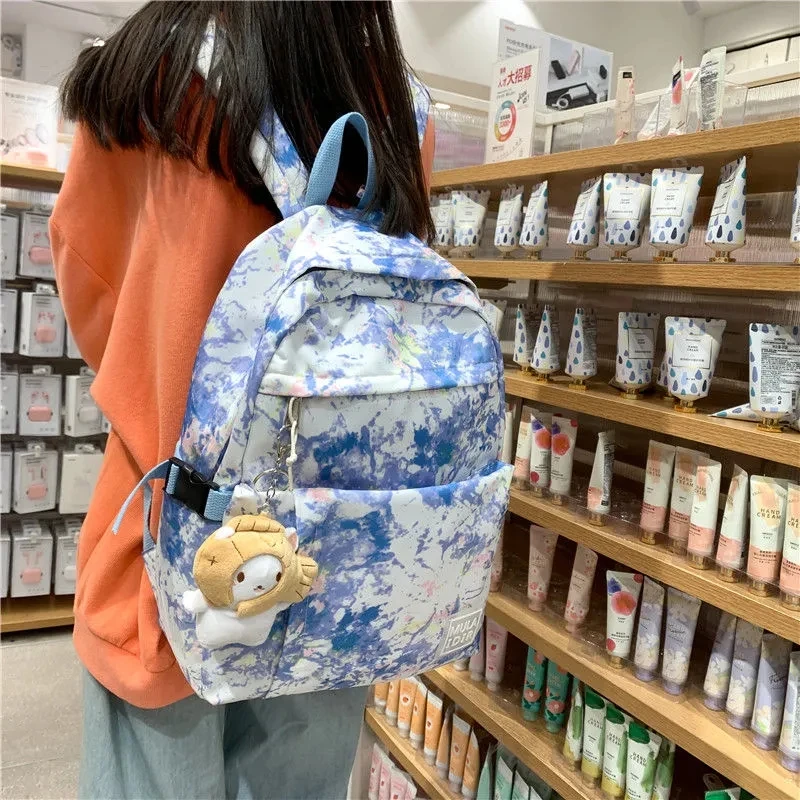 

Teenage School Bags Girls Book backpacks unisex Junior designer travel back packs women zipper large Capacity bags
