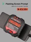 Тестер напряжения HT107, профессиональный, RCD 30 мА, детектор электрического выключателя, фазовая проверка полярности
