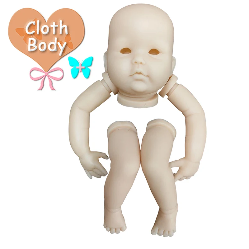 10inch Mini Reborn Doll Kit Baby Mina Unfinished Parts with Body and Eyes
