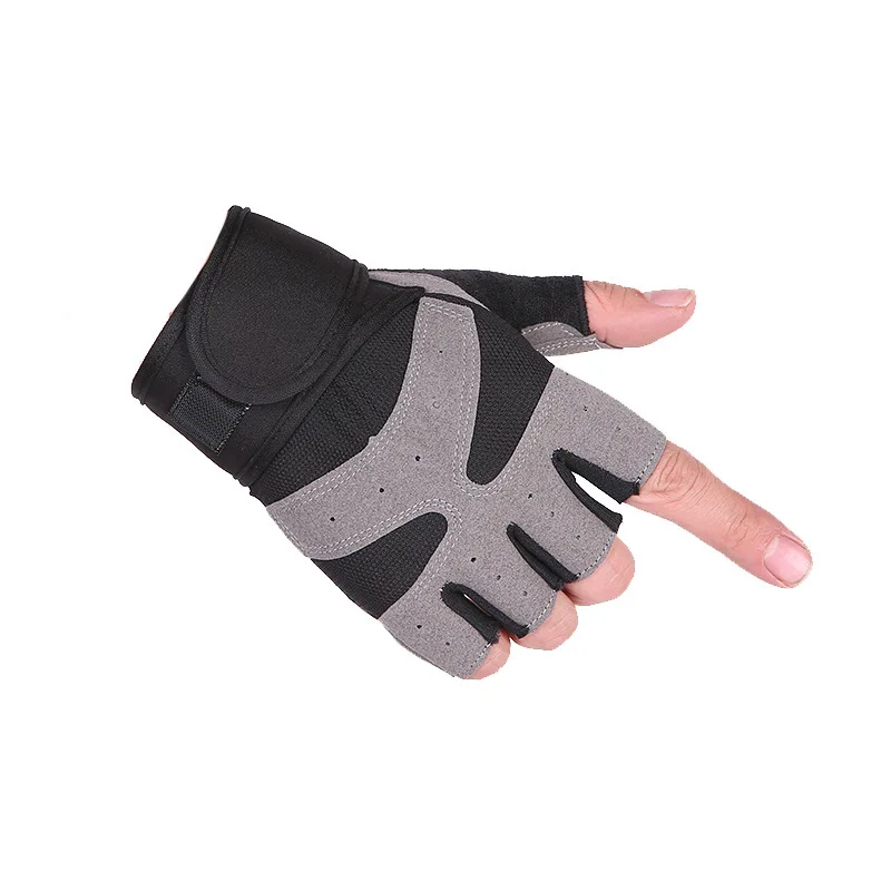 

Tactical gloves half finger sports training training outdoor climbing wristband imitation non-slip gloves