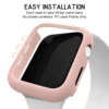 Fashion Matte Protective Case for Apple Watch SE Cover 7 6 5 4 3 PC Bumper 41mm 44mm 38mm 42mm 45mm Hard Shell for iWatch Frame 3