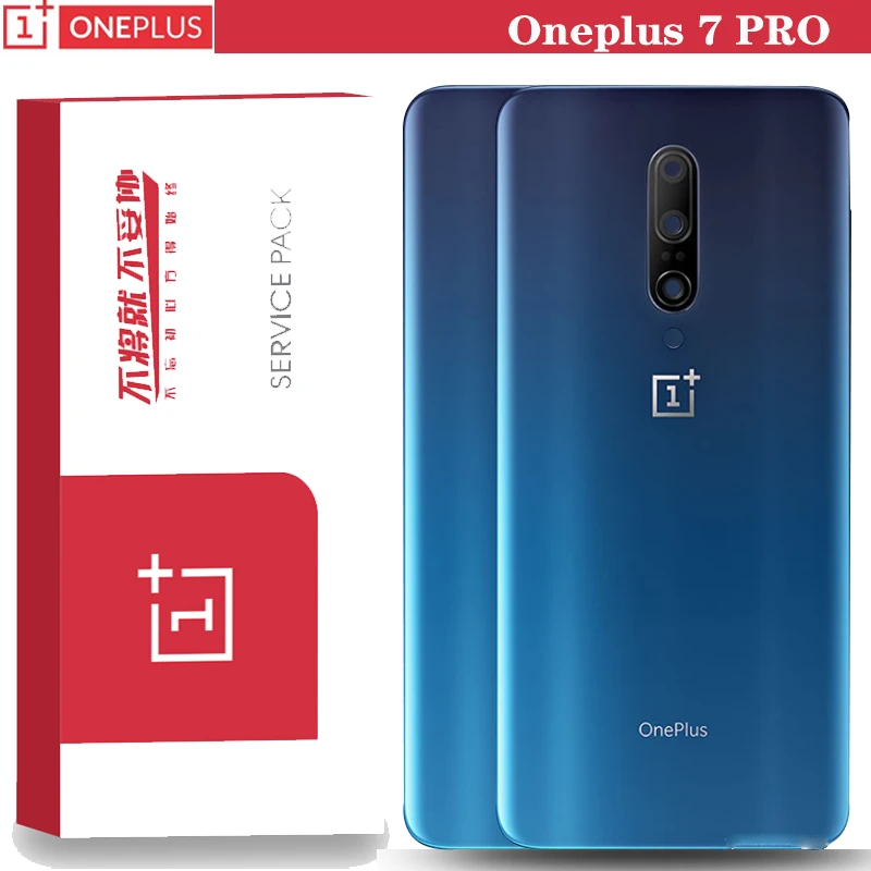 Оригинальный 1 + 7 Pro Корпус серый Батарея чехол для Oneplus стеклянных линз ремонт