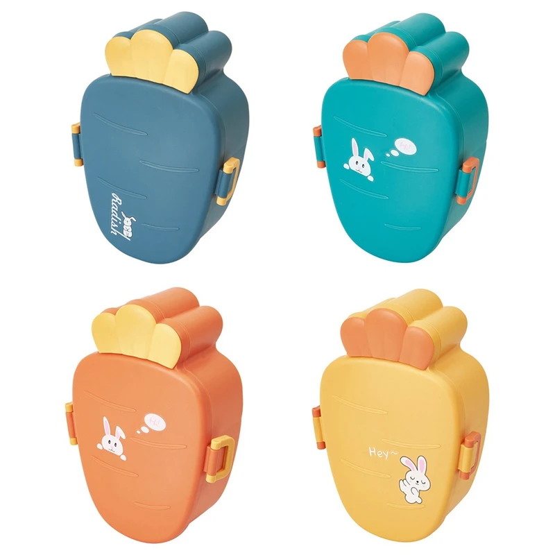 

Креативный Ланч-бокс в форме Редьки, милые детские портативные принадлежности для офиса, Студенческая коробка для завтрака