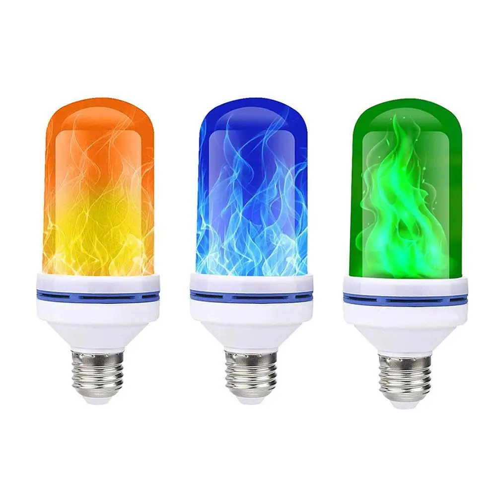 

Energy Saving LED E27 Bulbs Simulated Dynamic Flame Lamps Safety Flashing Lighting KTV Bar Decorative Atmosphere Lights