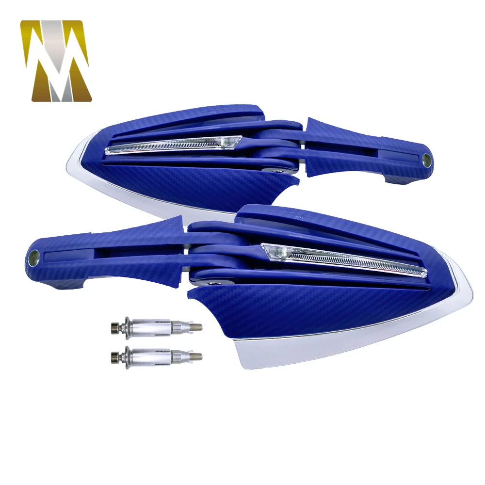 

Защита на руль мотоцикла со светодиодной подсветкой, защита на руль мотоцикла Yamaha Suzuki, аксессуары для мотора с белым + желтым светодиодом