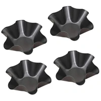 nonstick carbon steel tortilla shell pans baking molds bake and serve sets black