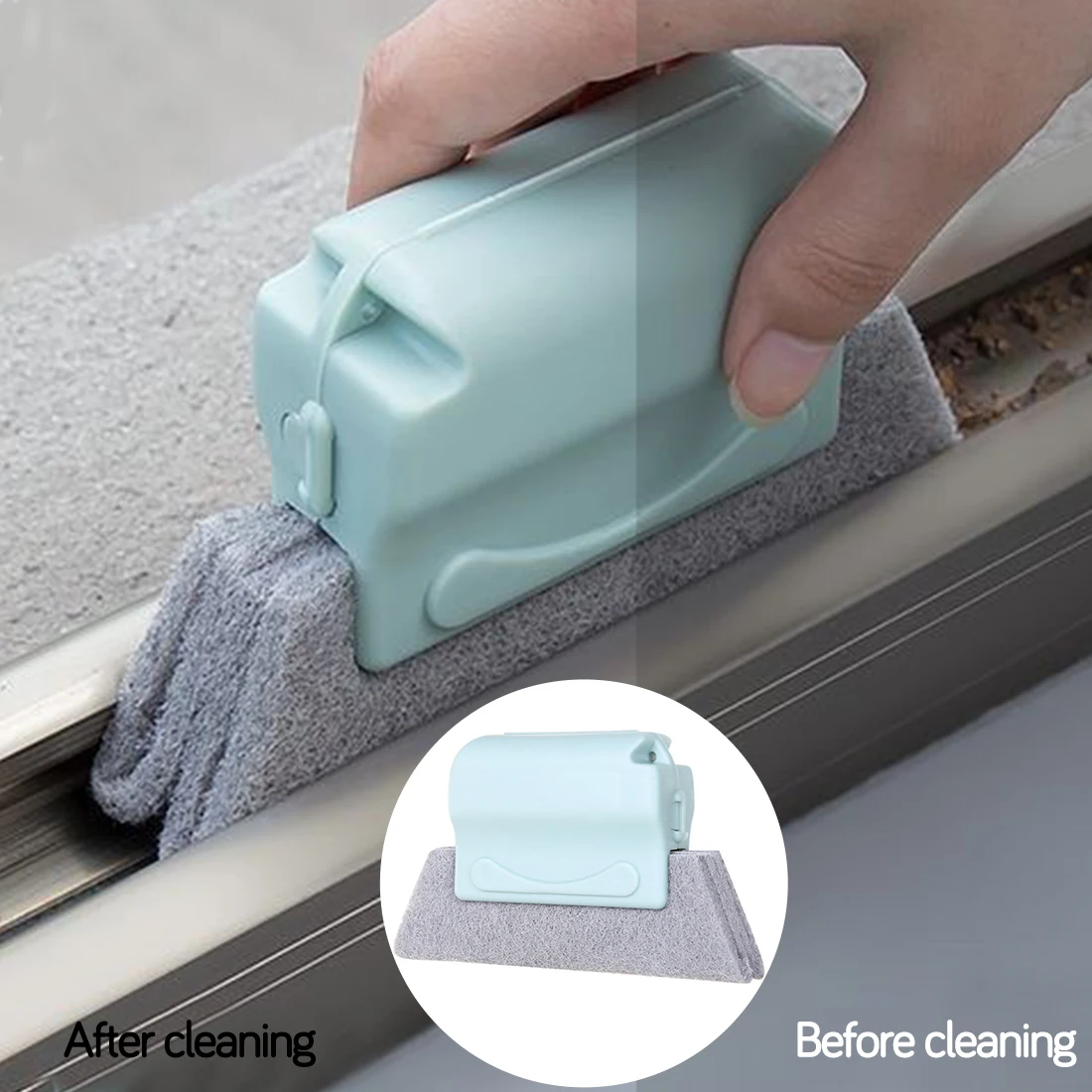 

2021 All corners and crevices cleaning tool window window groove cleaning cloth-quickly clean tiny space cleaning pad