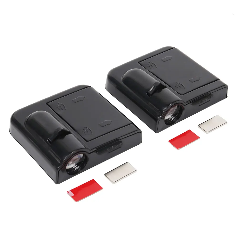 Автомобильный светодиодный светильник с Логотипом Двери привидение тень