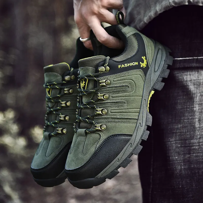 

New Men Hiking Shoes Spring Autumn Non-slip Outdoor Mens Sport Trekking Mountain Boots Waterproof Climbing Athletic Shoes