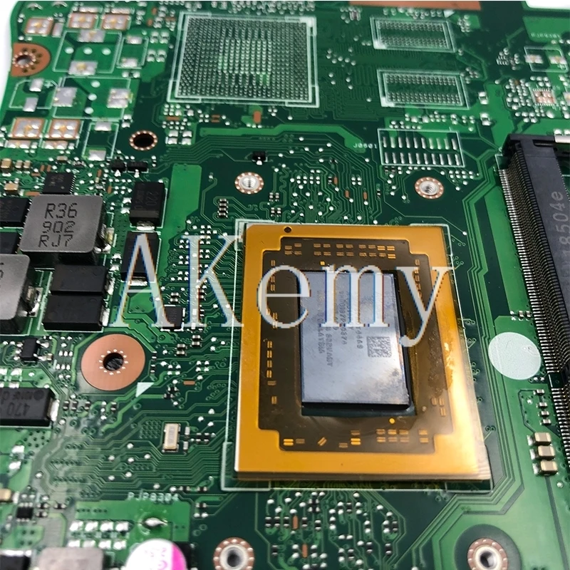 akemy for asus x555q a555q x555qg x555qa x555bp x555b laotop mainboard x555qa motherboard with a10 7400u 8gb ram free global shipping